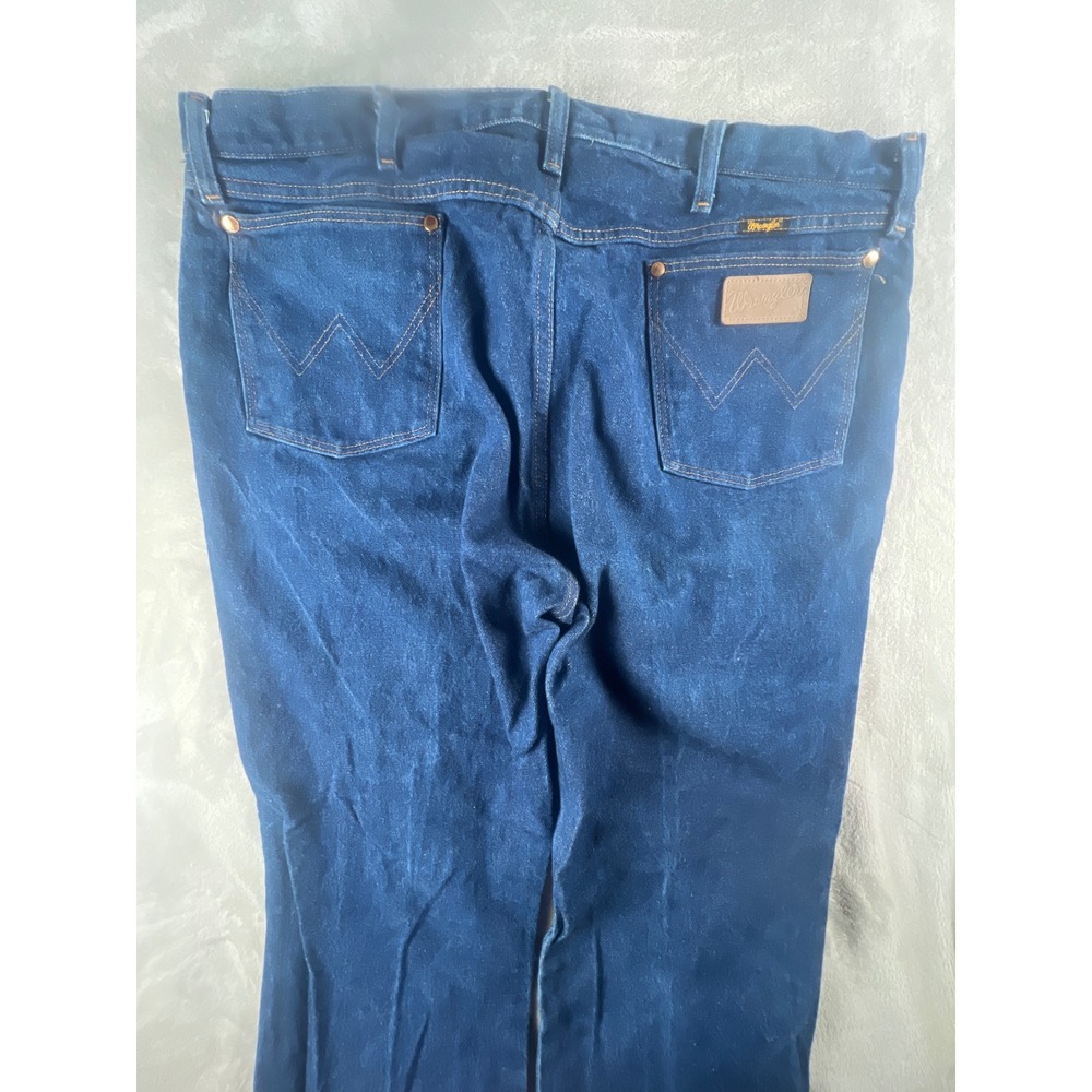 Wrangler Mens 13MWZ Cowboy Cut Original Fit Jeans‎ Indigo Blue 42x32 Cotton